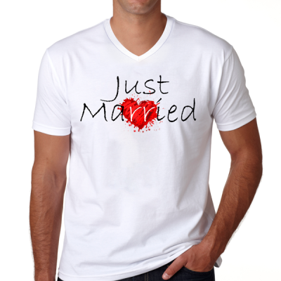 Carra Just Married Man мъжка тениска 
